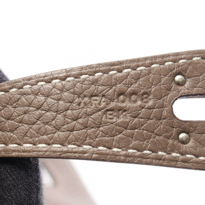 愛馬仕 Lindy 30 單肩包 X Taurillon Clemence Etoupe 灰色 二手 SHW-4