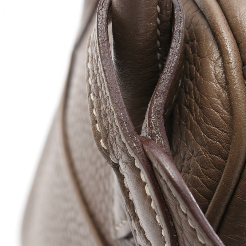 愛馬仕 Lindy 30 單肩包 X Taurillon Clemence Etoupe 灰色 二手 SHW-11