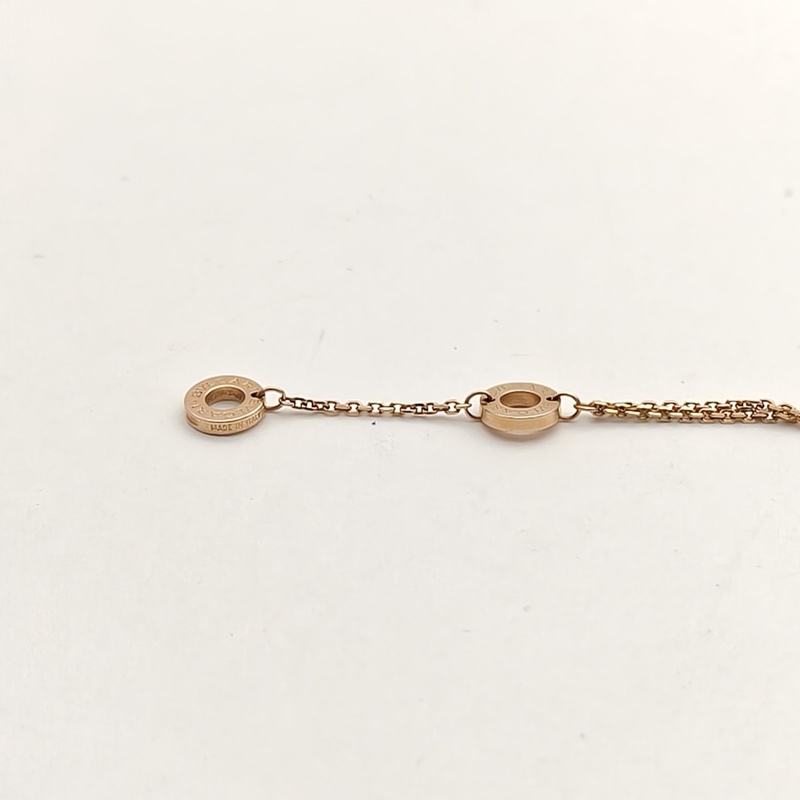 BVLGARI DIVASDREAM小扇子手鏈18K玫瑰金/紅玉髓S-M碼-4