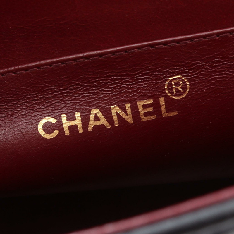 香奈兒 Jumbo Matelasse 34 鏈條肩背包,羊皮材質,黑色,二手,金色五金-3