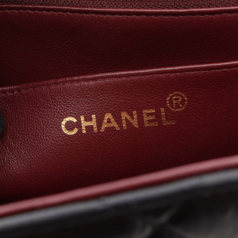 香奈兒 Jumbo Matelasse 30 鏈條肩背包，羊皮材質，黑色，二手，金色五金-3