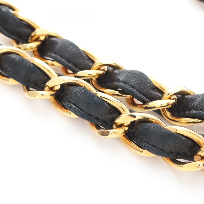 香奈兒 Jumbo Matelasse 30 鏈條肩背包，羊皮材質，黑色，二手，金色五金-13