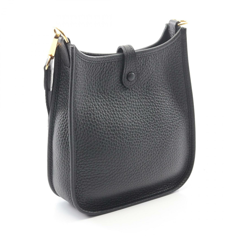 愛馬仕 Evelyne TPM 肩挎包 K Taurillon Clemence 黑色 二手 GHW-1