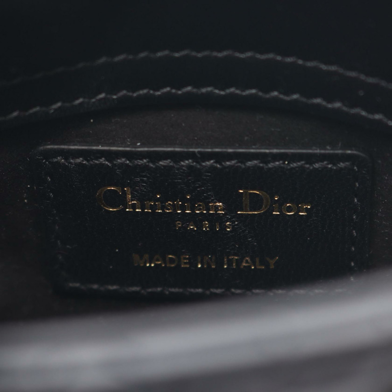 Christian Dior Cannage Micro 2Way 肩背手提包 S0856ONGE 黑色皮革二手-3