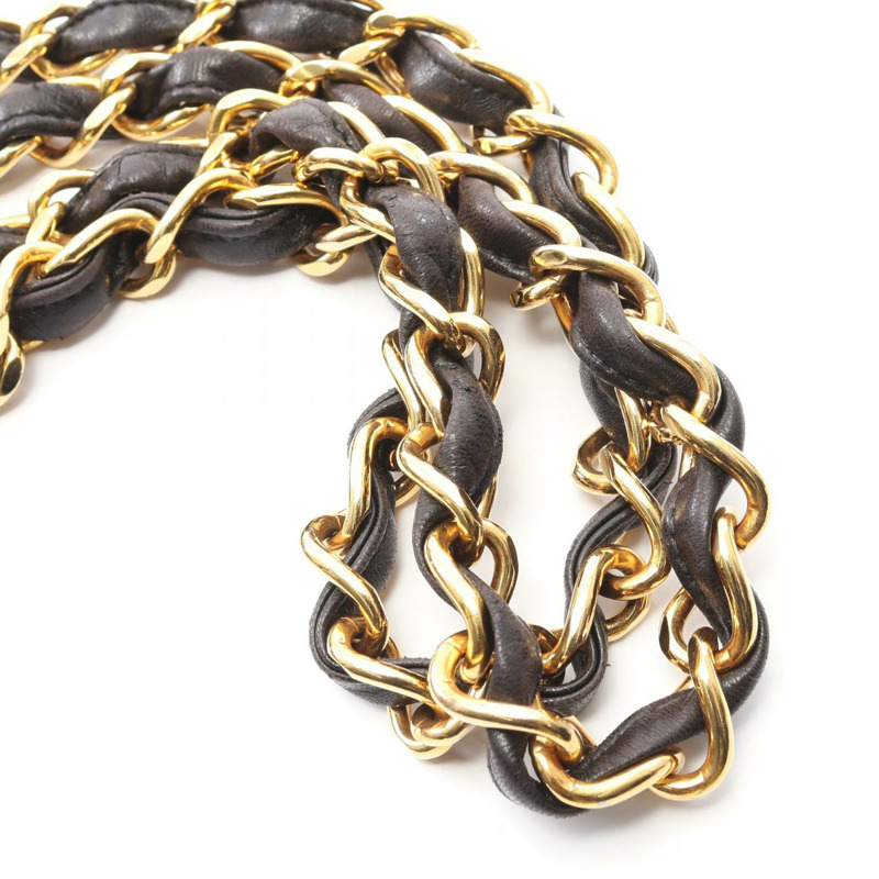 香奈兒 Jumbo Matelasse 30 單翻蓋鏈條肩背包，羊皮材質，黑色，二手，金色五金-11