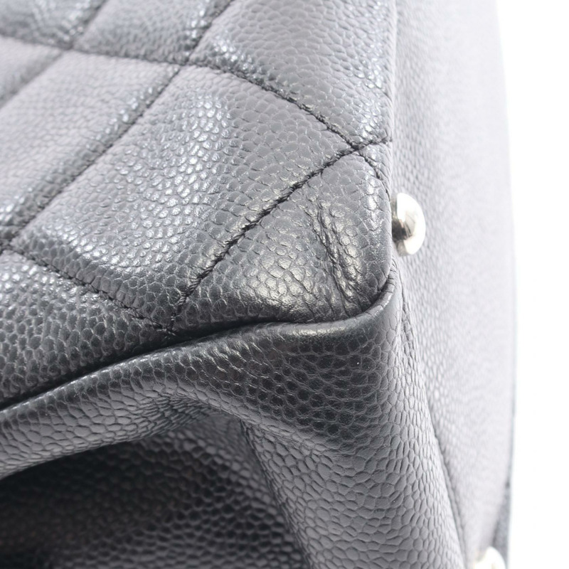 香奈兒 (CHANEL) 絎縫 COCO 標誌手提鏈條肩背包,小牛皮材質,黑色,二手,帶五金配件-5