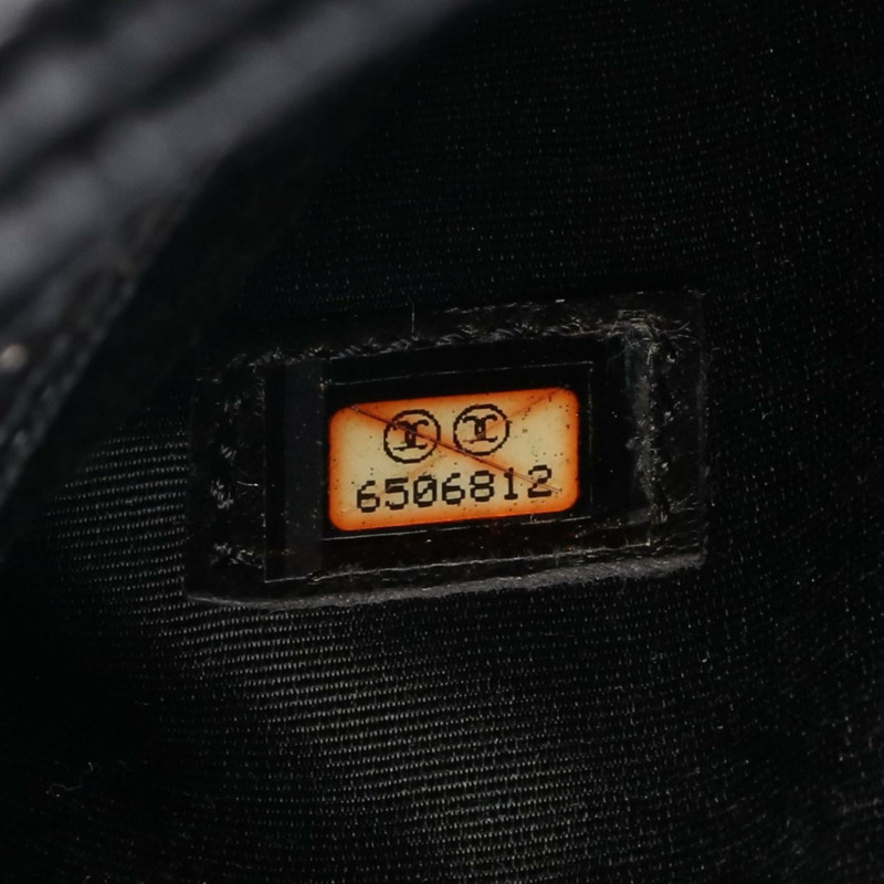 香奈兒 (CHANEL) Medallion 手提包 A01804 小牛皮 黑色 SHW 二手 女士 CC 標誌-4