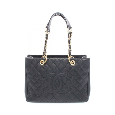 香奈兒 (CHANEL) Matelasse Grand Shopping GST 手提單肩包 A50995 小牛皮 黑色 GHW