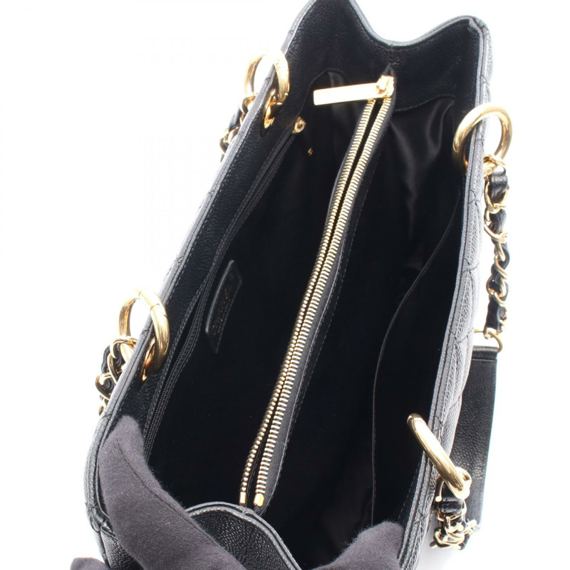 香奈兒 (CHANEL) Matelasse Grand Shopping GST 手提單肩包 A50995 小牛皮 黑色 GHW-2