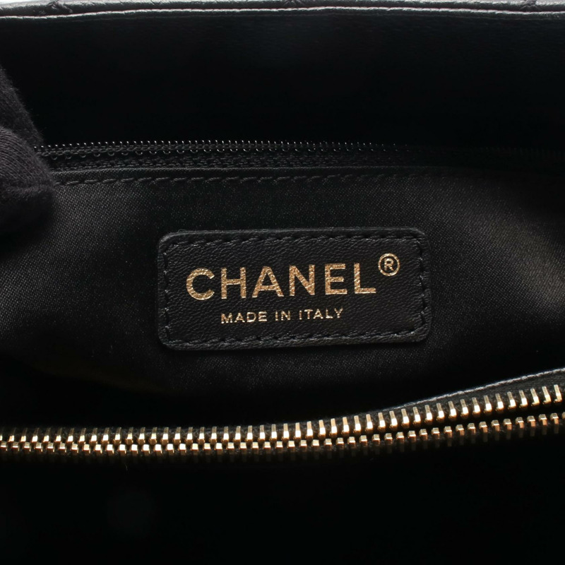 香奈兒 (CHANEL) Matelasse Grand Shopping GST 手提單肩包 A50995 小牛皮 黑色 GHW-3