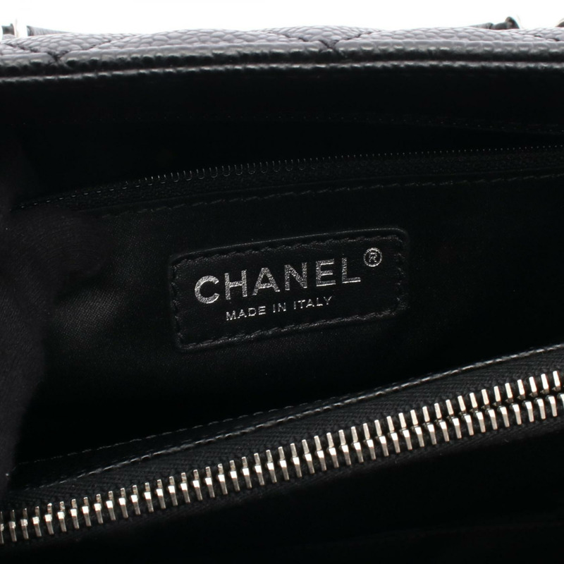 香奈兒 (CHANEL) Matelasse Grand Shopping GST 手提單肩包 A50995 小牛皮 黑色 SHW-3