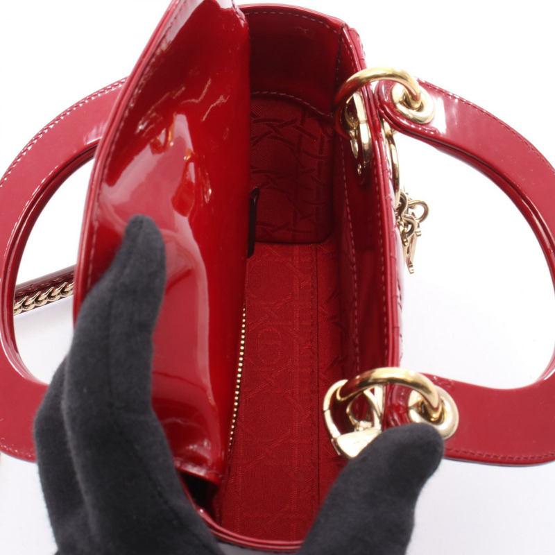 Christian Dior Lady Dior Mini Cannage 手提斜背包 M05050WCB 皮革-2