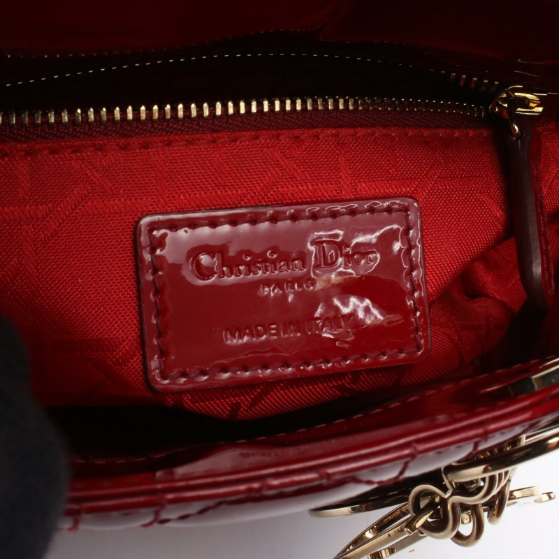 Christian Dior Lady Dior Mini Cannage 手提斜背包 M05050WCB 皮革-3