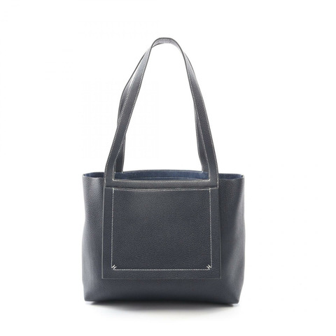 HERMES Cabas Sellier 31 Tote 單肩包 Z Taurillon Clemence 藍色 nuit 二手
