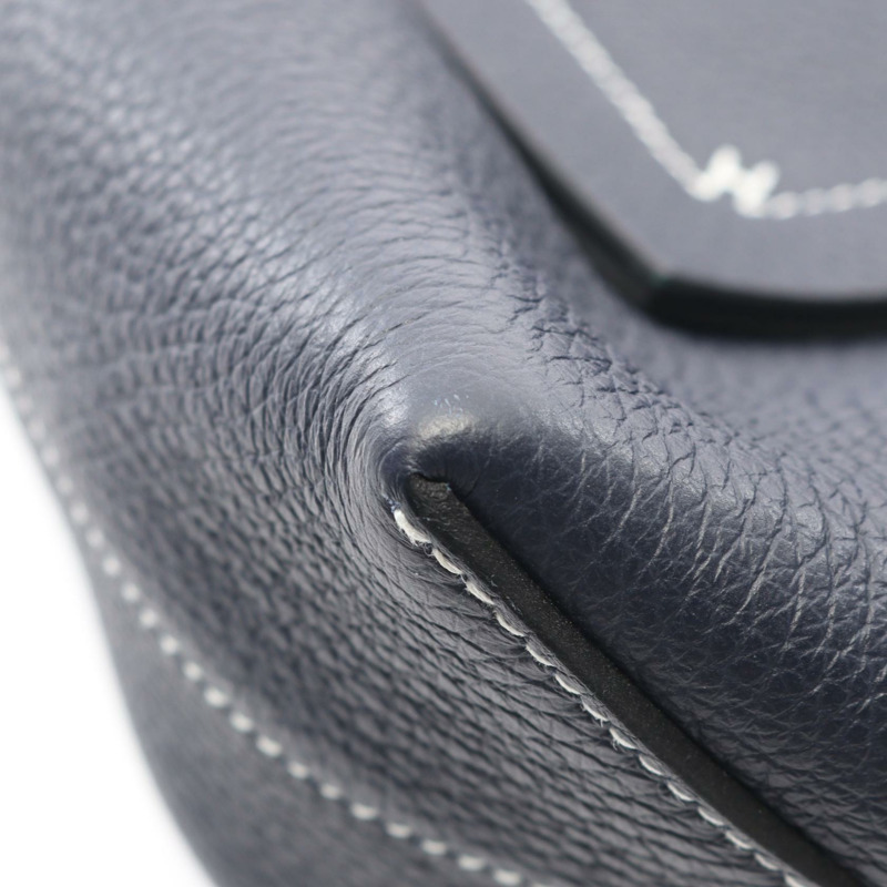 HERMES Cabas Sellier 31 Tote 單肩包 Z Taurillon Clemence 藍色 nuit 二手-5