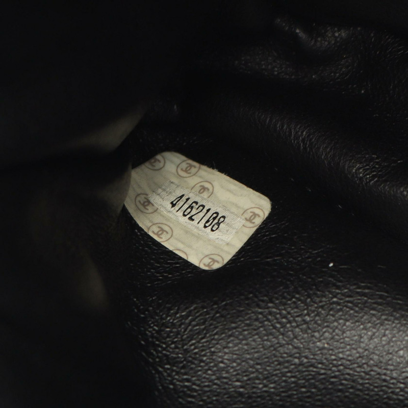 香奈兒 (CHANEL) Matelasse 雙面手提包，羊皮材質，黑色，二手，女士款，金色五金配件-5