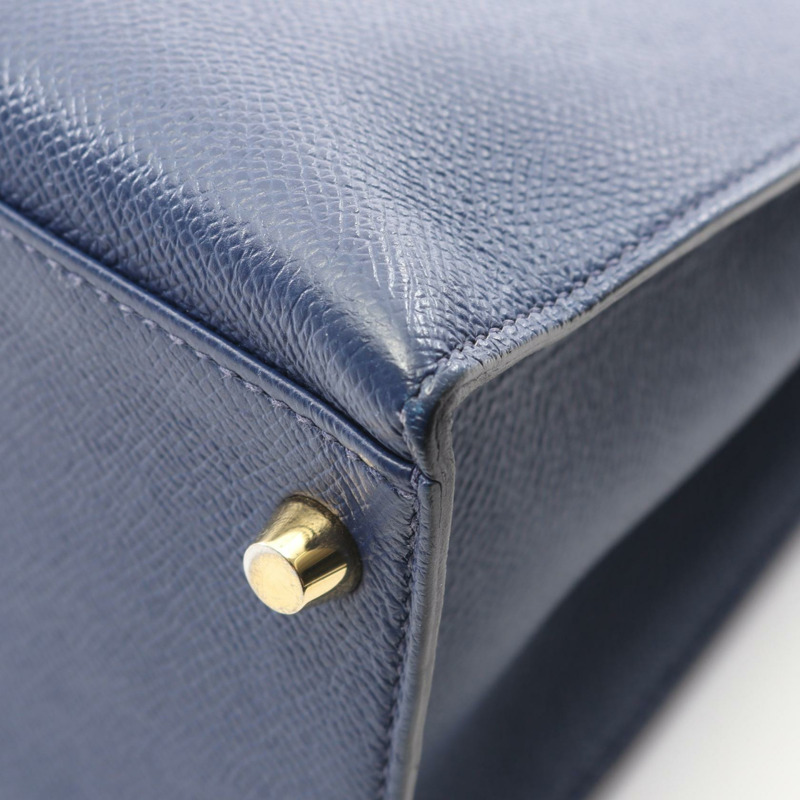 愛馬仕 Kelly 28 單肩手提包，Z 字形外側縫線，Epsom 藍色墨色，金色五金，二手-8