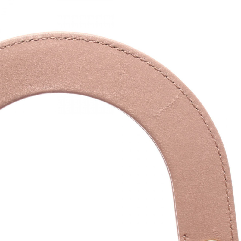 Christian Dior 女士小號 Cannage 兩用手提包，粉紅色皮革，二手女款 CD-4