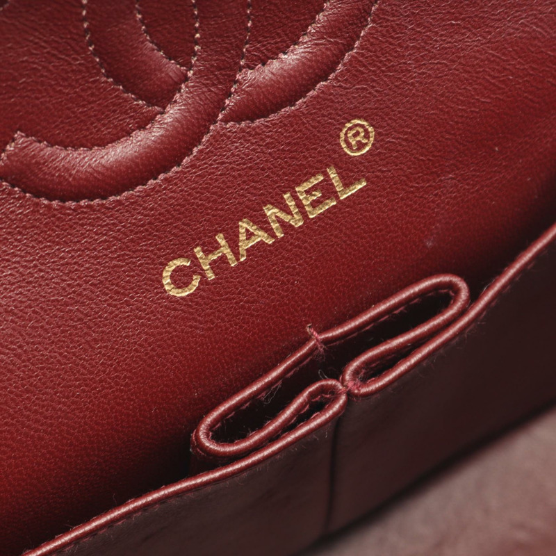 香奈兒 (CHANEL) Matelasse W 翻蓋鏈條單肩背包 A01113 羊皮黑 二手 金色五金-3