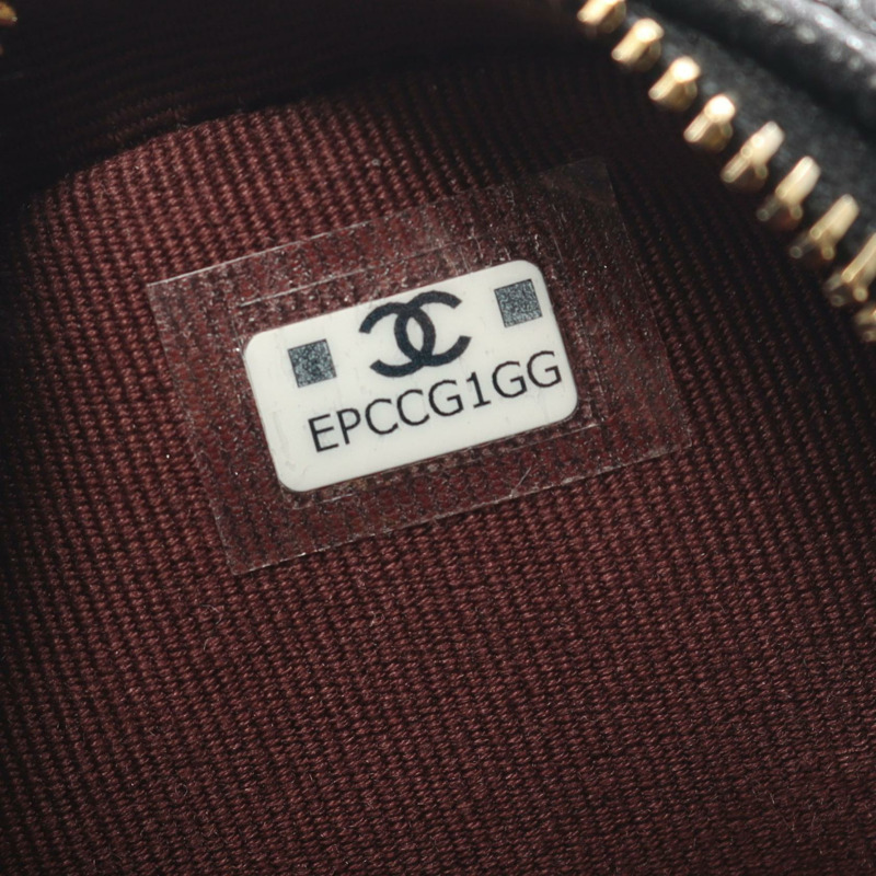 香奈兒 (CHANEL) Matelasse 雙肩包/背包/鏈條肩帶 AP3753 黑色皮革，二手，金色五金-4