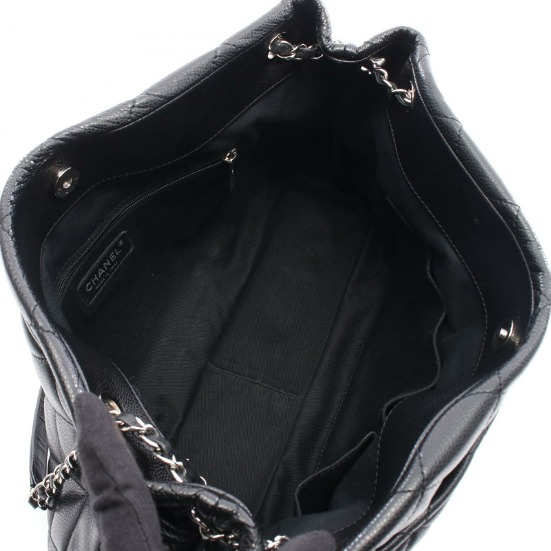 香奈兒 (CHANEL) Matelasse Tote 鏈條單肩包 A67292 黑色皮革 二手 女士 SHW-2