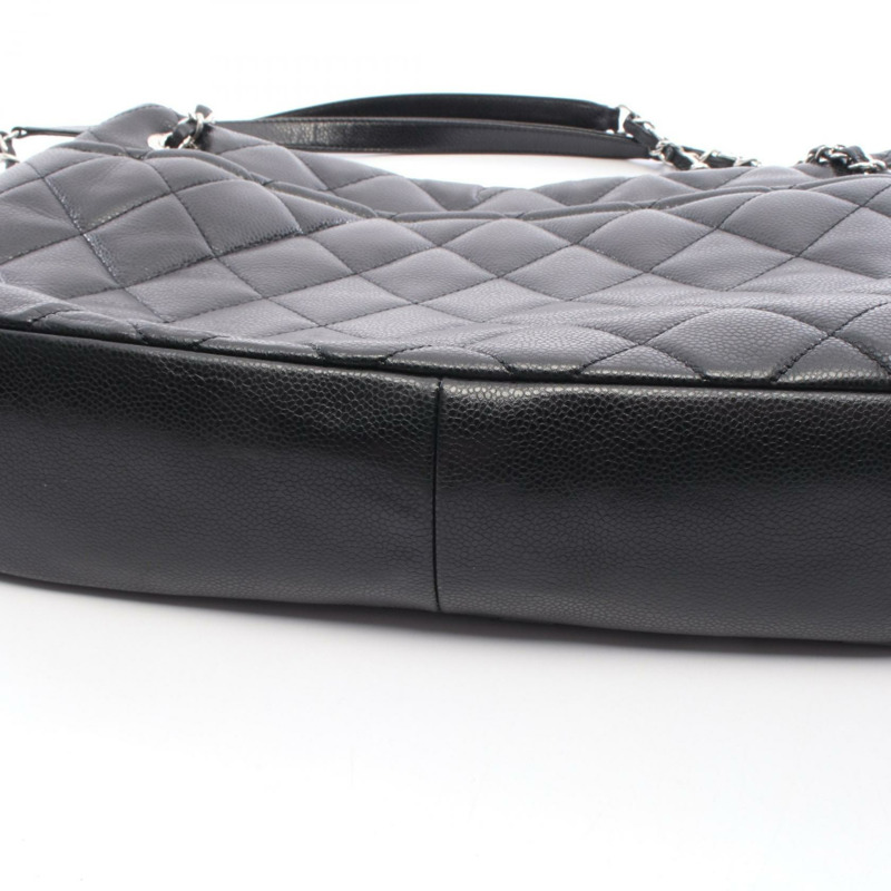 香奈兒 (CHANEL) Matelasse Tote 鏈條單肩包 A67292 黑色皮革 二手 女士 SHW-5