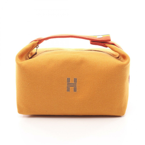 愛馬仕 (HERMES) Bride a Brac GM Rocabar 手提包，羊毛材質，棕色赭色，二手，女士款，帶五金配件。