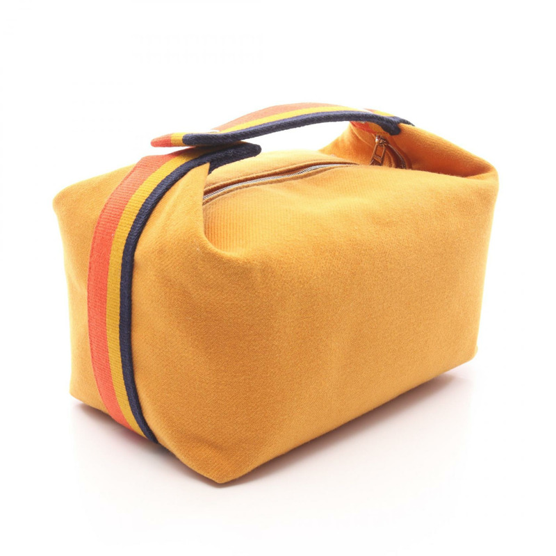 愛馬仕 (HERMES) Bride a Brac GM Rocabar 手提包,羊毛材質,棕色赭色,二手,女士款,帶五金配件。-1