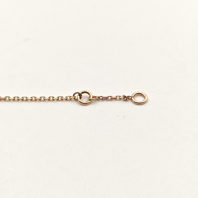 VAN CLEEF&ARPELS 18K玫瑰金灰貝母SweetAlhambra小號蝴蝶手鏈-4