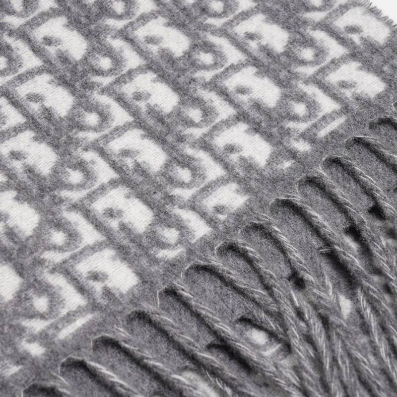 Dior 經典老花羊絨圍巾-2