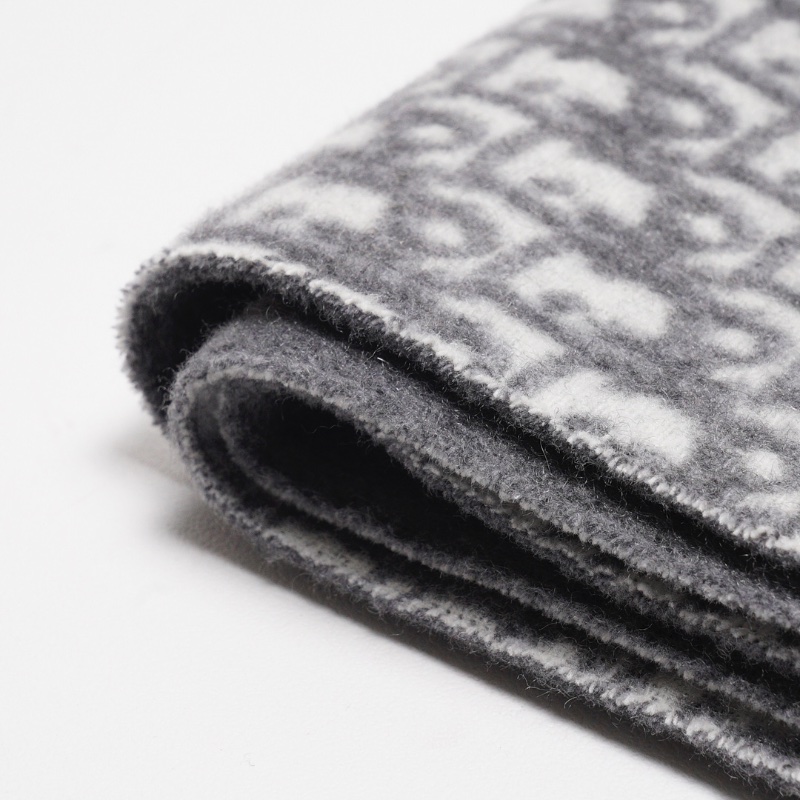 Dior 經典老花羊絨圍巾-4