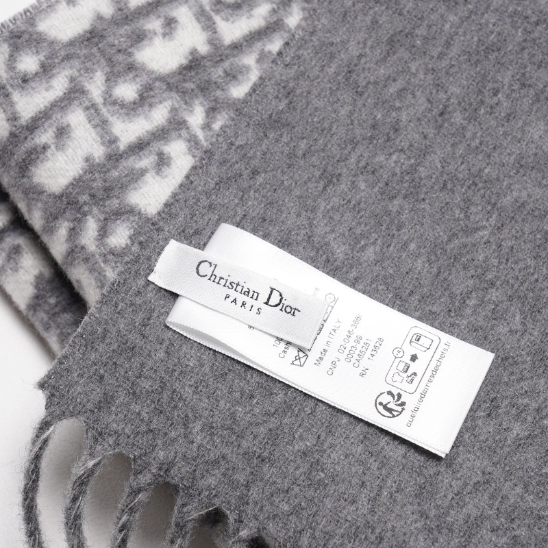 Dior 經典老花羊絨圍巾-6