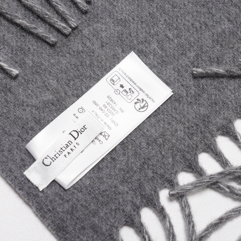 Dior 經典老花羊絨圍巾-7