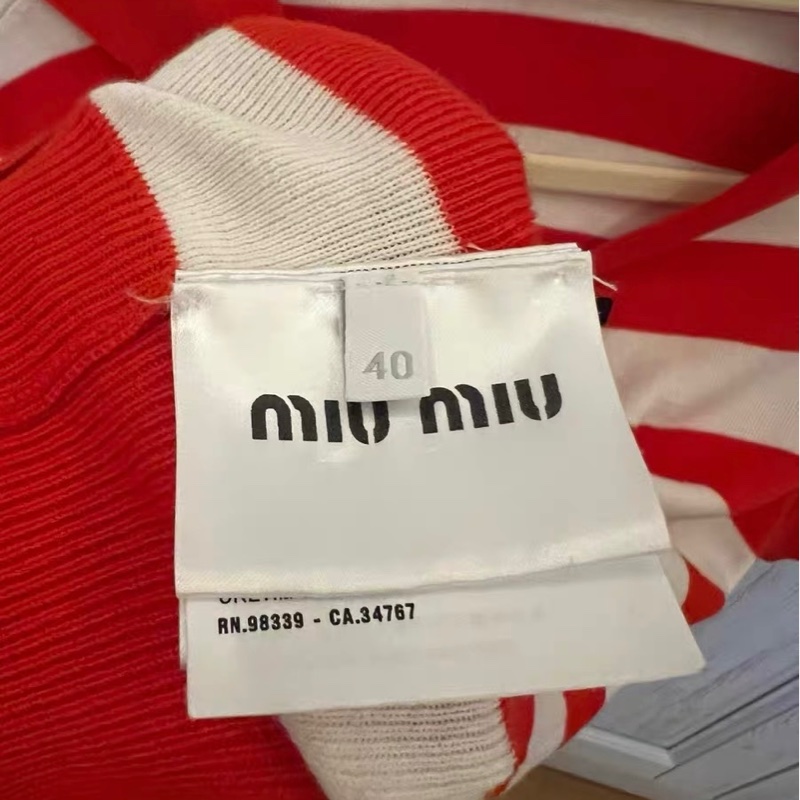 Miumiu海軍領上衣40碼-2