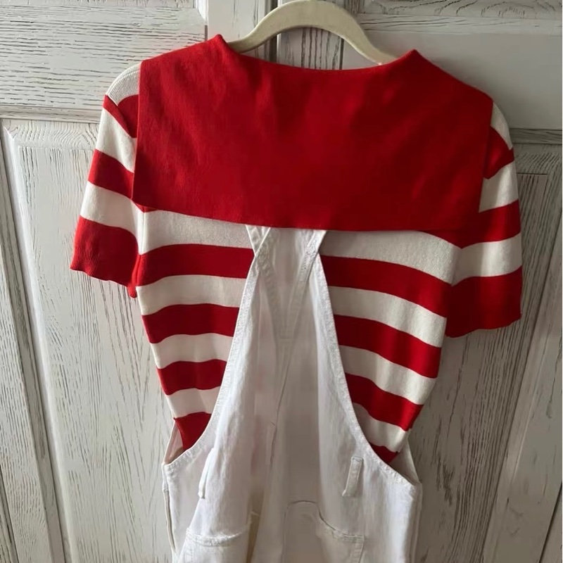 Miumiu海軍領上衣40碼-4