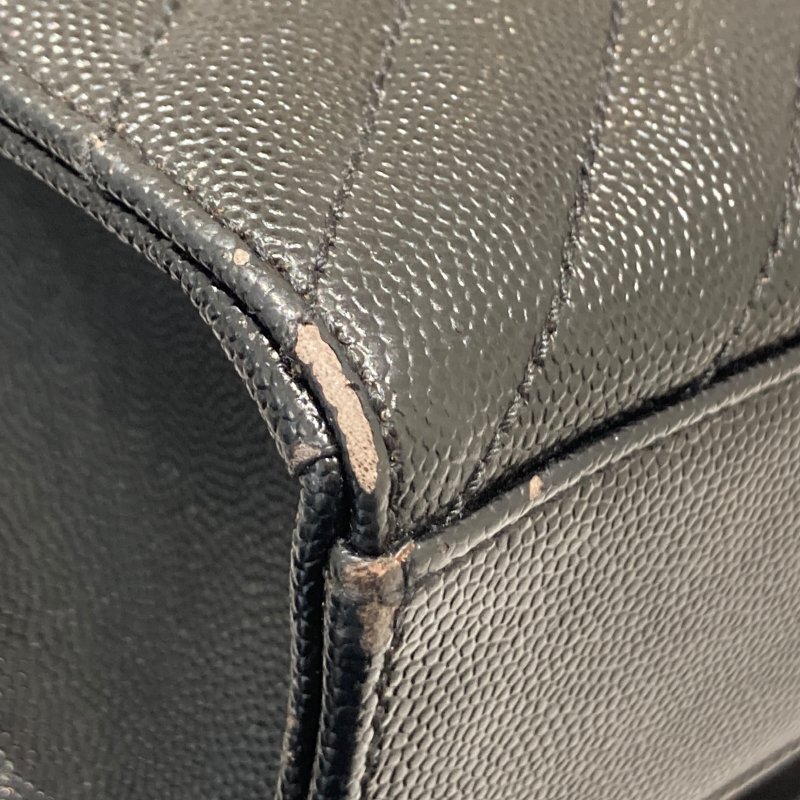 SAINT LAURENT 聖羅蘭 354118 CASSANDRE CHAIN BAG 荔枝皮革 鍊帶 肩背包 黑-11