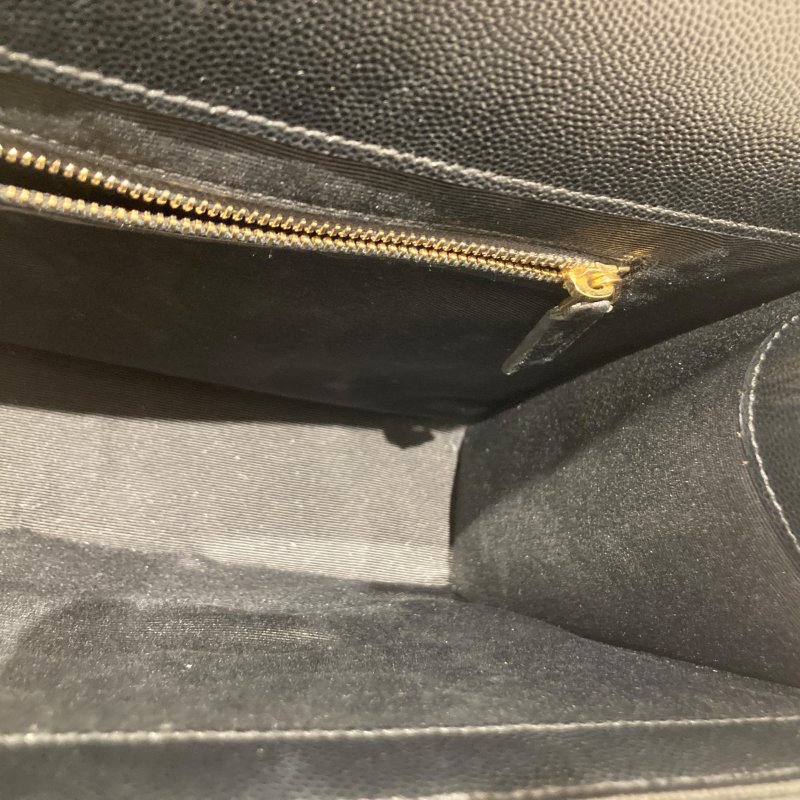 SAINT LAURENT 聖羅蘭 354118 CASSANDRE CHAIN BAG 荔枝皮革 鍊帶 肩背包 黑-14