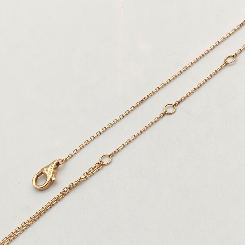 CARTIER 18K黃金18K白金18K玫瑰金鑽石Trinity三色三環手鏈-4