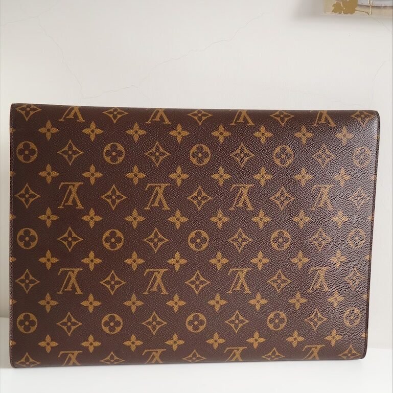 𝐋𝐎𝐔𝐈𝐒 𝐕𝐔𝐈𝐓𝐓𝐎𝐍老花紅皮𝟗𝟎𝐬筆電文件包-7