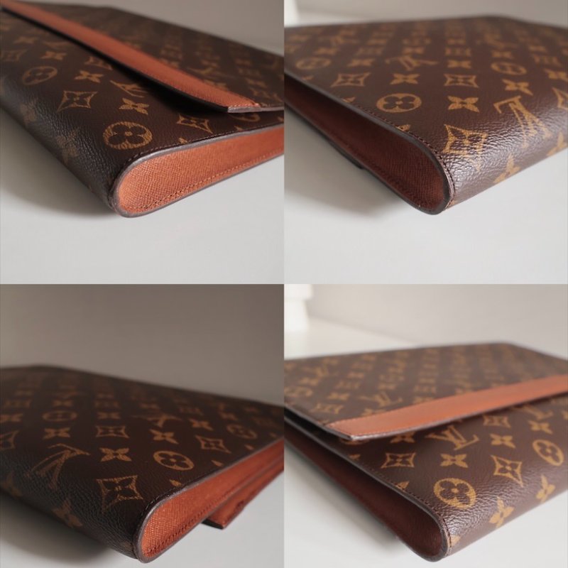 𝐋𝐎𝐔𝐈𝐒 𝐕𝐔𝐈𝐓𝐓𝐎𝐍老花紅皮𝟗𝟎𝐬筆電文件包-8