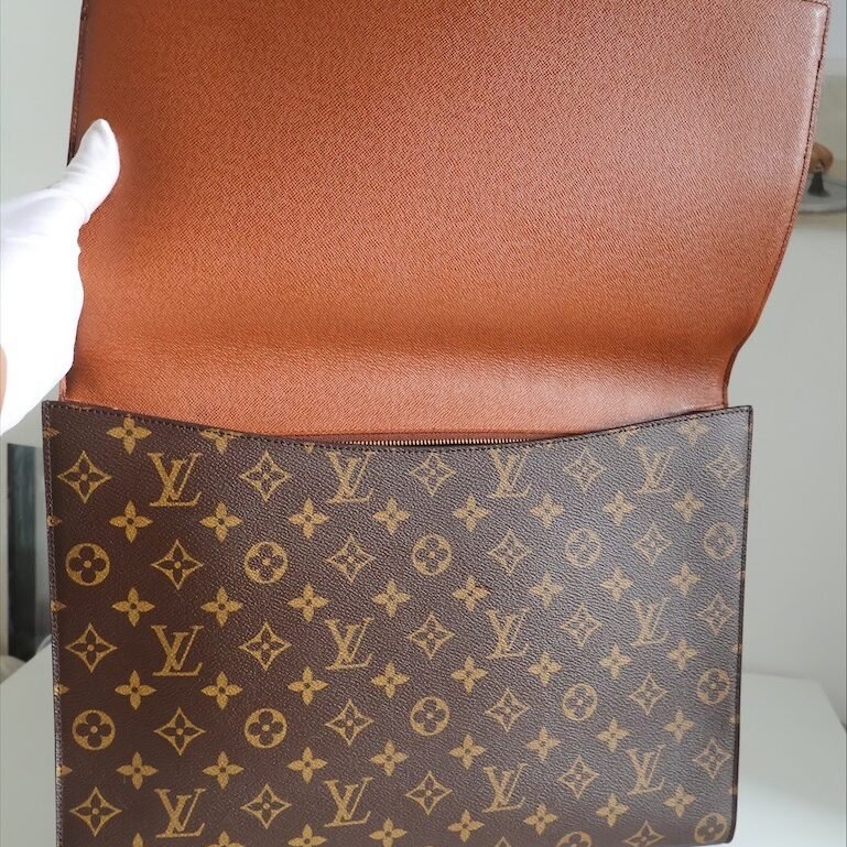 𝐋𝐎𝐔𝐈𝐒 𝐕𝐔𝐈𝐓𝐓𝐎𝐍老花紅皮𝟗𝟎𝐬筆電文件包-11