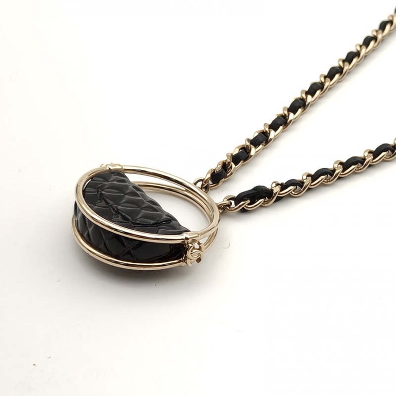 CHANEL 合金23C呼啦圈項鏈-3