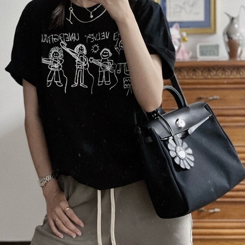 ✨Hermes herbag31 黑銀棕色 學院 商務日常都很適合🖤