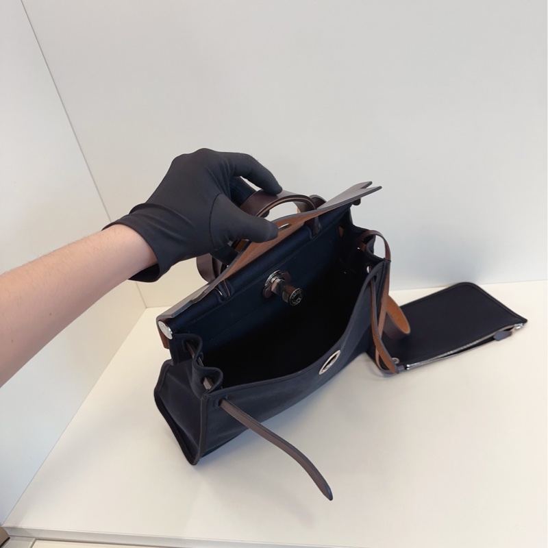 ✨Hermes herbag31 黑銀棕色 學院 商務日常都很適合🖤-8