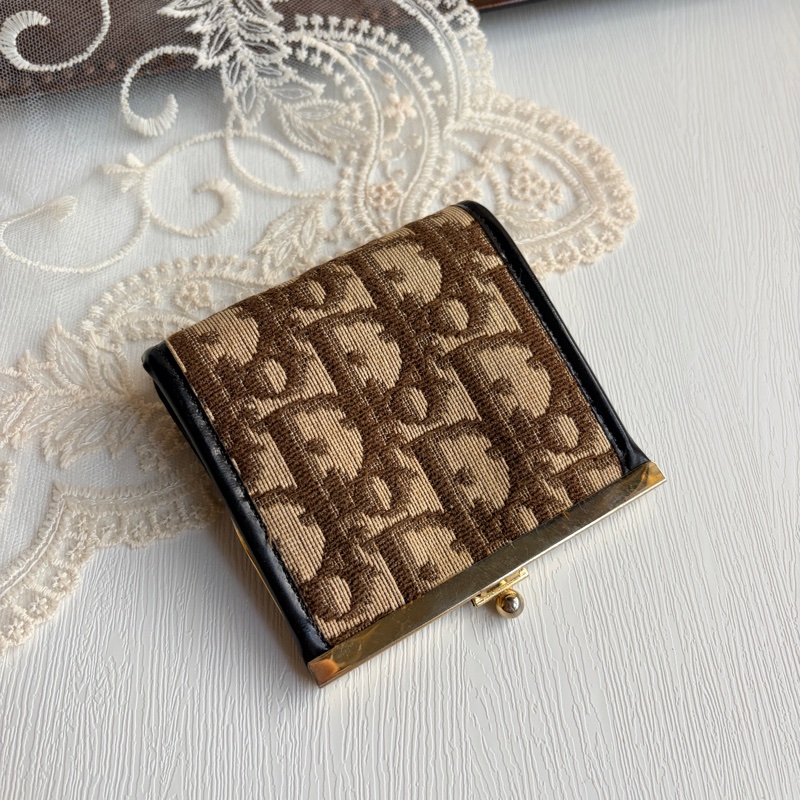 Christian Dior Oblique 零錢包 散紙包 老花迪奧 棕色-1