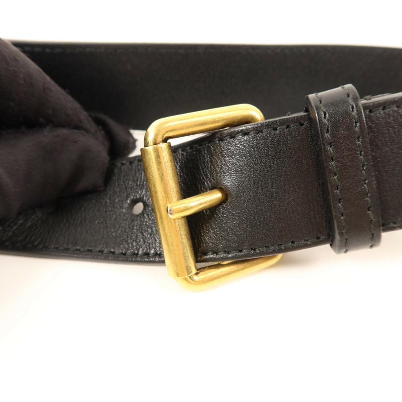 GUCCI 牛皮皮革GG Marmont Belt Bag金扣腰包-11