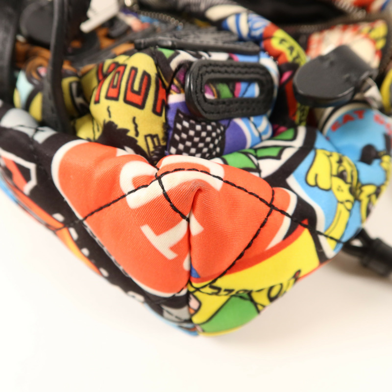 MOSCHINO 尼龍Backpack銀扣背包-10