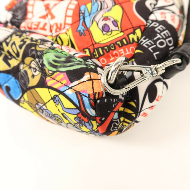 MOSCHINO 尼龍Backpack銀扣背包-12