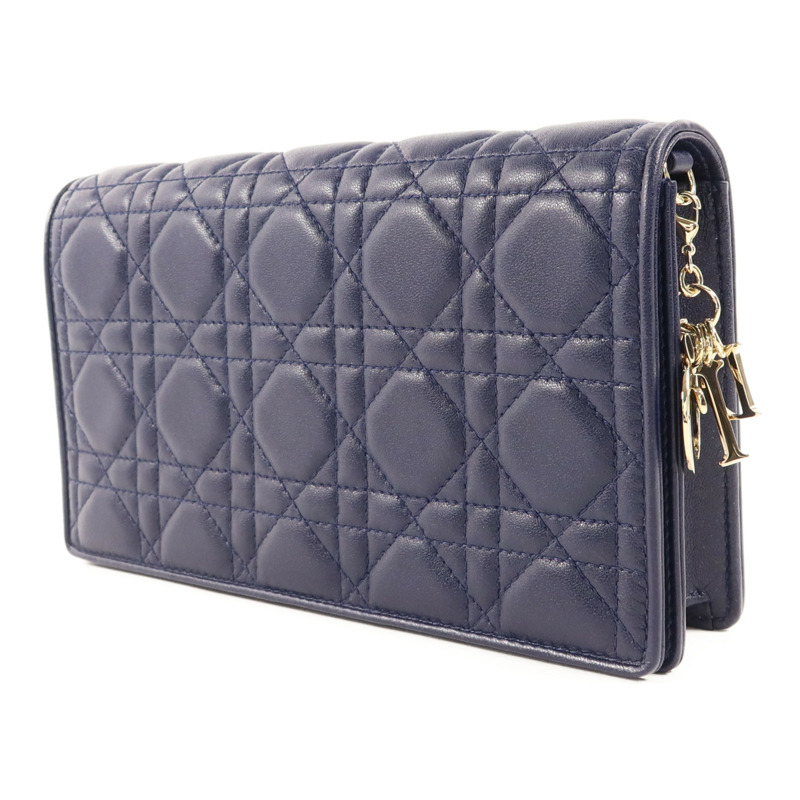 Dior 羊皮皮革Lady Dior Pouch金扣鏈帶肩背袋-1