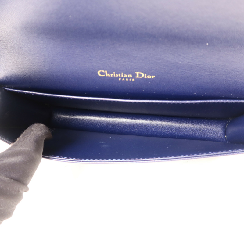 Dior 羊皮皮革Lady Dior Pouch金扣鏈帶肩背袋-5